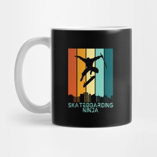 Skateboarding Ninja - Funny Ninja Mug